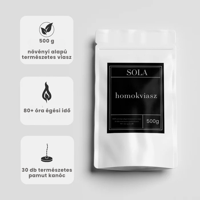 Homokviasz + 30 kanóc – SOLA® - Az én boltom