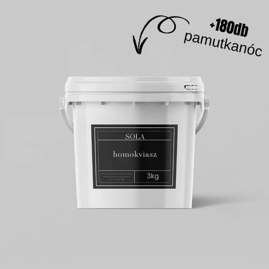 3 kg  homokviasz + 180 kanóc – SOLA®