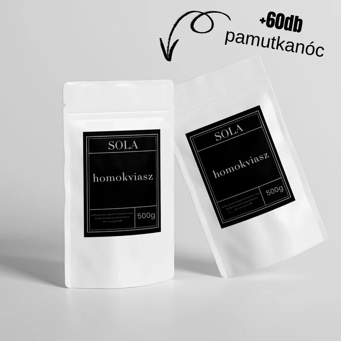 2x500g csomag homokviasz + 60 kanóc – SOLA®