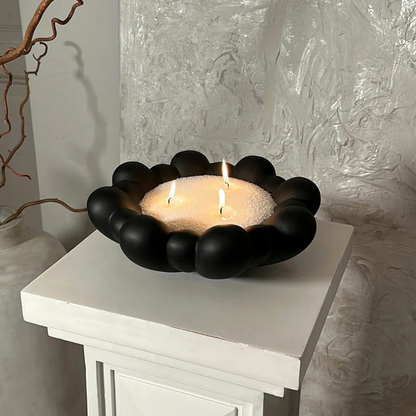 SOLA Homokviasz & Bloom fekete kerámia tál