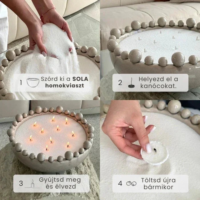 500g Homokviasz + 30 kanóc – SOLA®